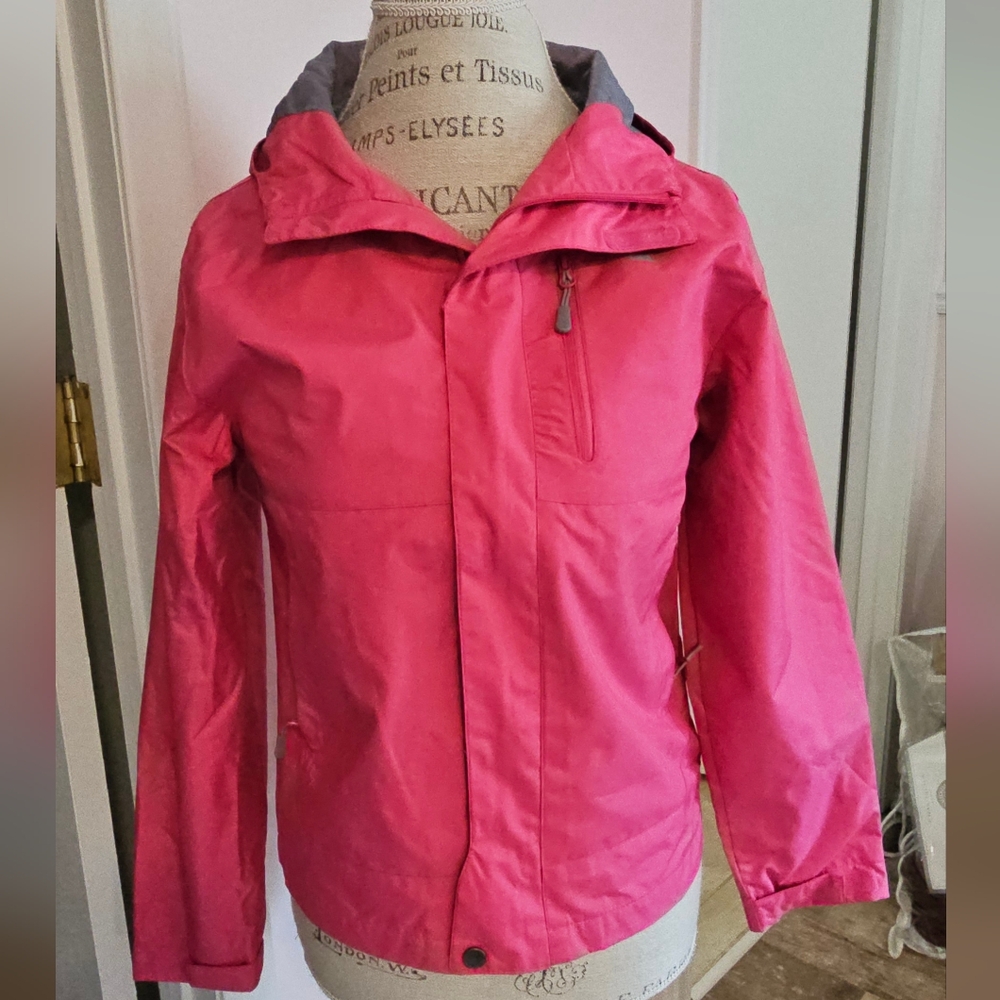 Outfitter Trading Water Res Girl Rain Pink Jacket. L. Park City Utah Insignia